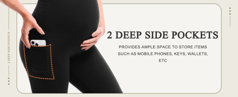 Pregnancy Pants, Buttery Soft, High Waisted, Over The Belly, Highly Stretchy, Fall Fashion Clothes, Yoga, for Casual Wear Leafigure Maternity Flare Leggings with Pockets B0F5HNGVG7
