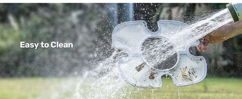 Cordless Robotic Pool Cleaner, 90 Min Runtime Pool Vacuum, Self-Parking, 7.5 lbs Lightweight, Ideal for Above Ground Pools up to 860 sq.ft