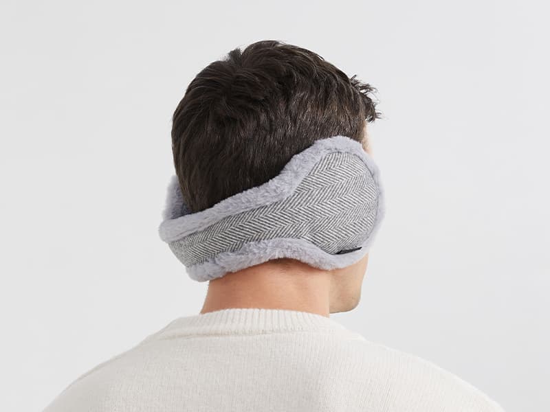 Surblue Unisex Foldable Ear Earmuffs Behind-the-Head Fur Winter Outdoor Ear Warmers