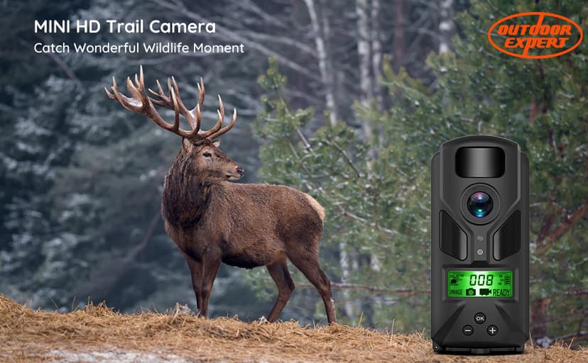 20MP MINI Trail Camera,1080P Hunting Trail Camera with No Glow 940nm Night Vision Motion Activated IP66 Waterproof,80ft Illumination Range Hunting Game Cam for Wildlife Monitoring