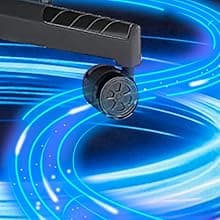 Office Chair Mats Hard-Floor Chair Mats Office Gaming Chair Mat with Blue Lightning Design (Blue)