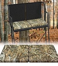 URMONA Portable Hunting Seat Cushion, 11.4 x 15.7 x 2.8in Thickening Lightweight Outdoor Cushion, Waterproof Sponge Dirty Proof Pad for Hunting, Camping, Stadium, Outdoor Sports, Fishing