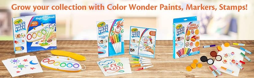 Crayola Color Wonder Magic Light Brush, Mess Free Painting Station for Kids, Gift for Kids, Toddler Toys & Activities, Ages 3, 4, 5