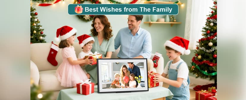 Canupdog 15.6 Inch Digital Calendar Wall Planner 2025-2026 – HD Touchscreen Smart Photo Display for Family Schedules, 32GB Electronic Calendar Chore Chart + To-do List, Christmas Gifts for Women Mom