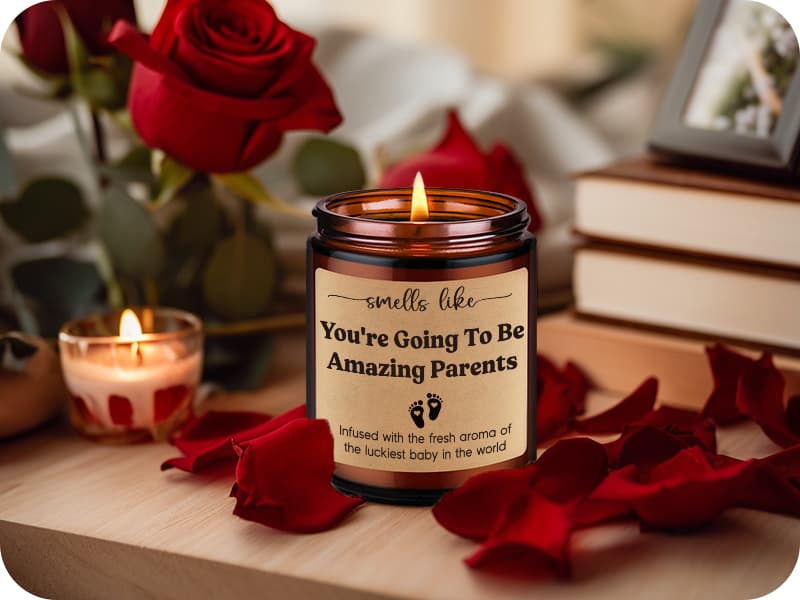 GSPY Candles, New Parents Gifts for Couples, Mom to be, New Dad - Christmas, Pregnancy, Congratulations 1st Baby, Gender Reveal Gifts for Parents to be, First Time Dad, Expecting Mom, Pregnant Mommy
