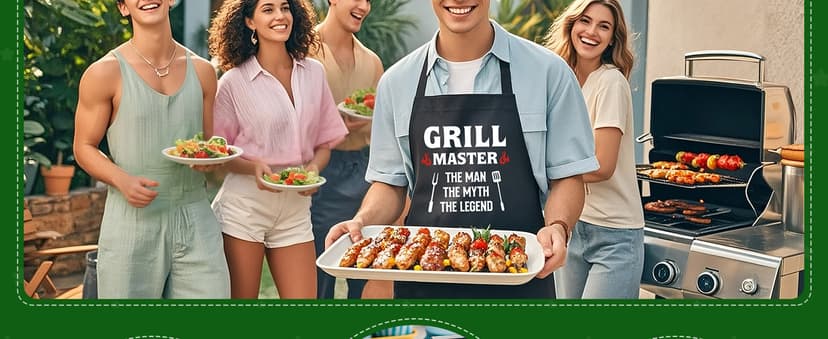 Brother Gifts for Birthday Christmas Valentines Day Fathers Day,Funny BBQ Grilling Platter with Apron Set Gifts for Little Big Adult Brother in Law from Sister