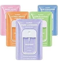 TSA ready Power Mist with skincare benefits. Velvet Peach, Berry Bliss and Wild Watermelon. Touchland Juicy Trio Hydrating Hand Sanitizer Spray Set Travel Size B09YT2H35S