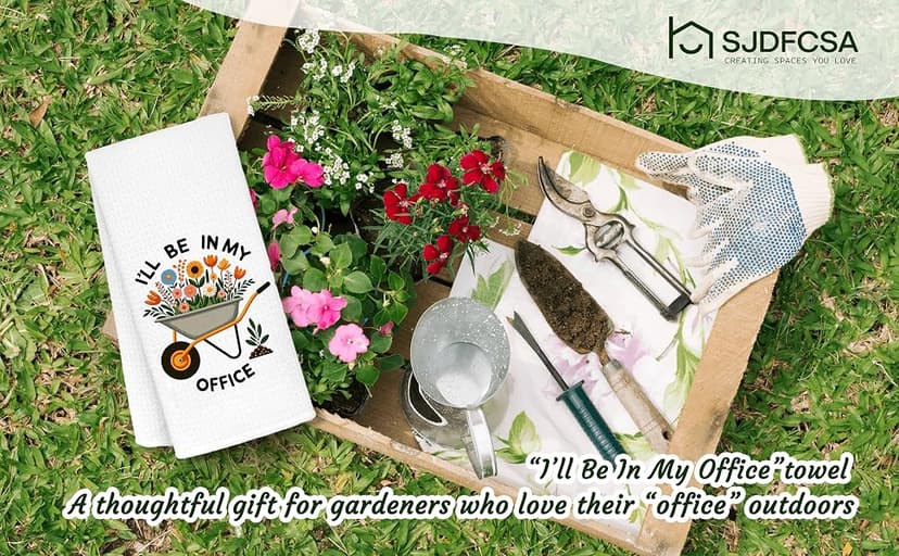 Gifts for Plant Lovers, Plant Lady Mom Birthday Gift, Funny Best Friend Housewarming New Home Gift, Decorative Towel 16x24in Gardening Gifts for Women Funny Kitchen Towels, B0G568ZDJH