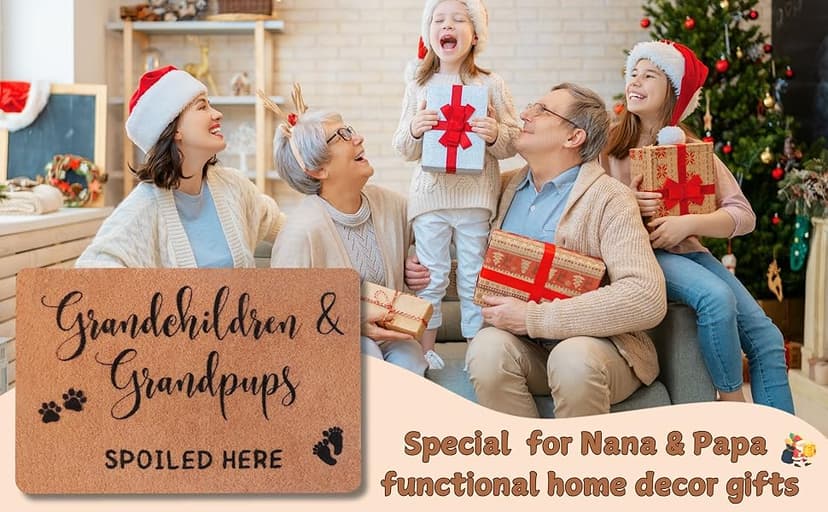 Grandma Gifts,Christmas Nana Gifts for Grandma,Gifts for Grandparents,Grandpa Gifts Birthday Gifts,Gigi Grandma Gifts from Granddaughter Grandchildren Grandson Grankids,Doormats Home Decor