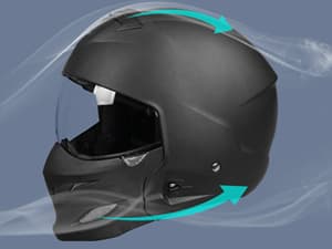 Full Face Motorcycle Helmet for Unisex-Adult Dirt Bike ATV Scooter Cruiser 3/4 Face Motocross Helmet Interchangeable Mouth Cover DOT Approved