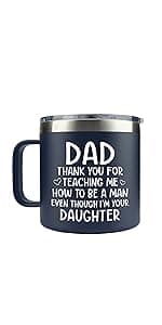 Gifts for Dad from Daughter, Son - Father's Day Gifts for Dad, Men - Dads Birthday Gift Ideas, Happy Birthday gifts for Dads, Fathers - Best Dad Ever Gift, Best dad Mug, 14 Oz Coffee Mug for dad