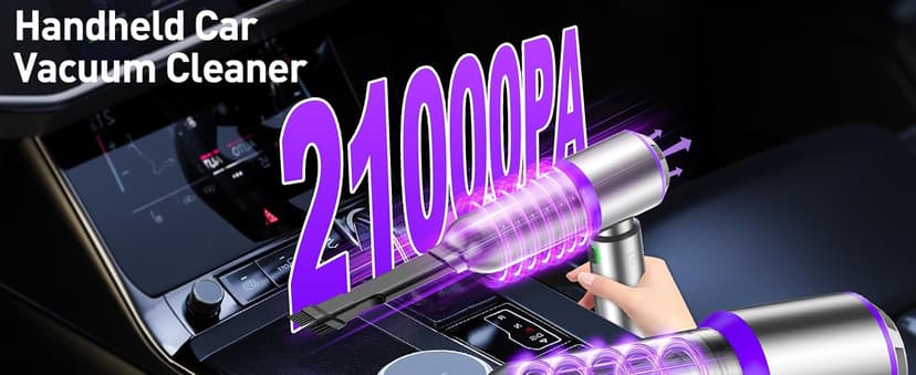 Vacuum/Air Duster 80,000RPM Super Power Mini Car Vacuum Cleaner 4-in-1 air Blower Gun Air Duster & Air Blower & Pump Hand Electric air Duster Handheld dust Blower Blower Cordless (Purple)