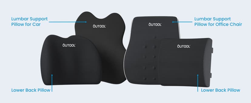 Lumbar Support Pillow for Office Chair, Office Home Essentials,Gifts for Mom,Dad, Back Support Pillow for Car, Chair Cushions,Back Pain Relief Improve Posture,Mesh Cover Double Adjustable Straps