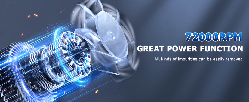 AHNR Handheld Vacuum Cordless, 16000PA Powerful Suction Hand Held Vacuum Dust Busters Cordless Rechargeable with LED Light & 2 HEPA Filters, Portable Car Vacuum Cleaner High Power for Car Home Office