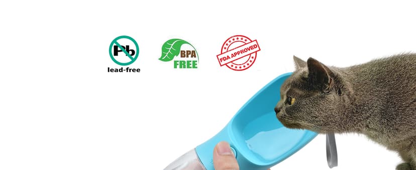 Feeding & Hydration & Waste All in One | Travel Puppy Water Bowl | Portable Pet Dispenser | Dog Gifts | for Walking Beach Cibaabo Dog Water Bottle with Food Container & Poop Bag Holder & Filter B0BZR44DQF