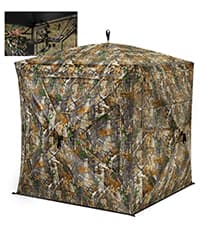 TIDEWE Hunting Clothes for Men with Face Mask, Silent Waterproof Hunting Jacket and Adjustable Bibs, Safety Strap Compatible