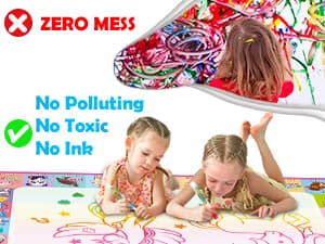 Reusale Princess Color Mat, Mess-Free Coloring, Educational Doodle Toy, Kids Birthday Gifts for Age 3 4 5 6 7 8 Year Old Water Doodle Mat, Kids Drawing Toys for 3 4 5 Year Old Boys Girls Gifts B08B8TQJ3Q
