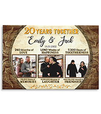 Dem Canvas Personalized Prints, Custom Photo and Name, Wedding Gifts for Couple, Anniversary Valentine Gift, Marriage Prayer Canvas, Engagement Gift (12x08)