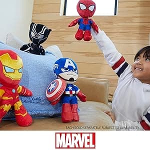 Mattel DC Cuutopia Batman Plush Toy, Super Hero Soft Rounded Pillow Doll, 10-inch Character Collectible