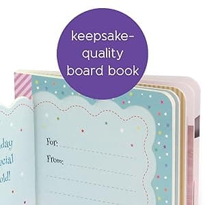 Now You Are One: Little Bird Greetings, Greeting Card Board Book with Personalization Flap, 1st Birthday Gifts for One Year Olds