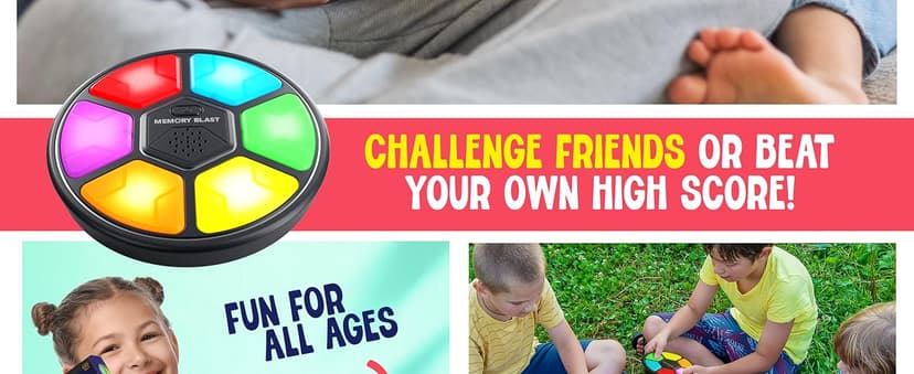 Memory Game for Kids - Gifts for Boys & Girls - 6 7 8 9 10 11 Year Old Boy Birthday Gifts - Kids Games - Toys for 10 Year Old Boy - Car Handheld Travel Games Road Trip for Ages 4-8, 6-8, 8-12 Years