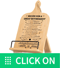 Retirement Gift for Woman, Cookbook Stand, Women Gift Ideas Cookbook Holder, Relaxation Gifts for Women, Recipe Book Stand, Cook Book Stand for Kitchen Counter, Thoughtful Gifts