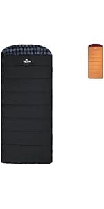 TETON Sports Deer Hunter Sleeping Bag, Warm and Comfortable Camping Sleeping Bag, Teton Tough Canvas Shell for Camping, Hunting, and Cold Weather