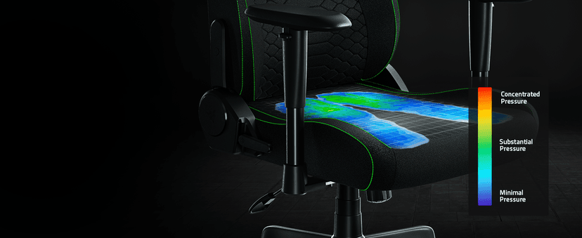 Razer Iskur V2 X Ergonomic Gaming Chair: Built-in Lumbar Support - Widened Seat Base - High Density Foam Cushions - Adjustable 152 Degree Recline - 2D Armrests - Plush Fabric Finish - Black