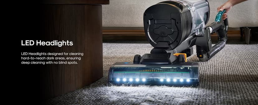 Eureka FlexReach Plus Bagless Upright Vacuum Cleaner for Home,Pet Vacuum for Carpet and Hard Floor, Lift-Up Vacuum with Flooring Type Sensor, HEPA Filter,Anti-Tangle, NEU652, Green