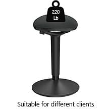Standing Desk Chair with 360-Degree Standing Desk Chair with Memory Foam Seat Cushion, Lightweight & Flexible