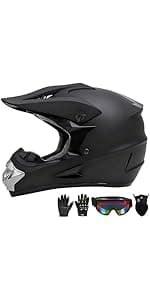 German Style Motorcycle Helmet,Adult Half Helmet Open Face DOT Approved, Motorcycle Cruiser Scooter Cool Helmet
