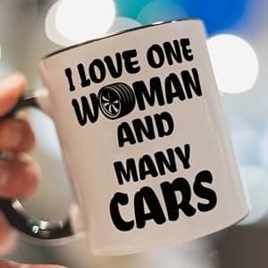Funny Gifts for Car Lover, Car Guy Coffee Mug, Valentine's Day Birthday Christmas Mug Gifts for Mechanic Husband Boyfriend Him, Gearhead Tea Cup 11 OZ B0DF7NW26D
