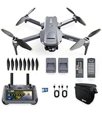 Contixo F19 Drone With 1080p HD FPV Camera, 20 Min Flight 360° Flips Brushless Motor RC Quadcopter With Altitude Hold, Obstacle Avoidance, Follow Me For Novice Beginner's Kids And Adults, 2 Batteries
