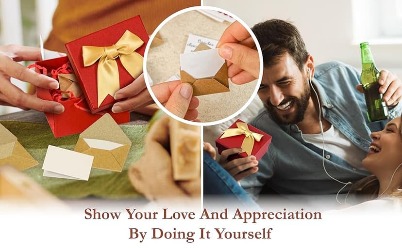 60 Love Notes For Him Her - Anniversary Card Long Distance Relationship Gifts For Boyfriend Girlfriend, Cute Couple Gifts For Valentines, Birthday, Mini Envelope Lunch Notes For Husband Wife