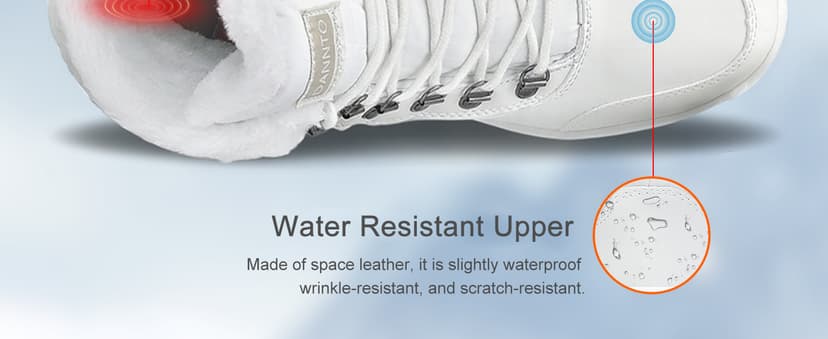 Dannto Women Winter Snow Boots Ladies Warm Fur Lined Ankle Booties Outdoor Water Resistant Furry Shoes