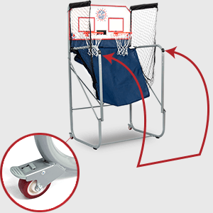 Pop-A-Shot - Home Dual Shot | Arcade Basketball Game for Home | Sensor Scoring Hoop, 16 Game Modes, 7 Balls | Foldable for Easy Storage | Fun for All Players