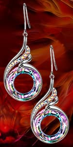 Kate Lynn "Rise From the Ashes" Phoenix Bracelet Made with Crystals from Austria, Adjustable Bangle Bracelet for Women 7"+2", Packaged with Jewelry Box, Birthday Gift for Women, Symbol of Luck and Renewal