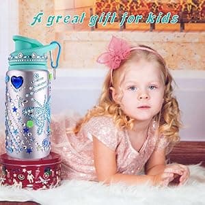 Gifts for Girls, Decorate Create Your Own Water Bottle Kits for Girls, Fun DIY Arts and Crafts Kits Supplies Toys for Kids Ages 4-6-8-10-12, Birthday Gifts Ideas for Girls Back to School Christmas
