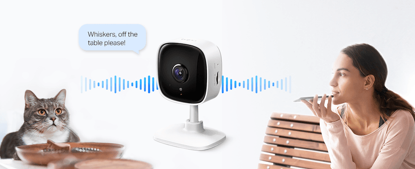 TP-Link Tapo 1080P Indoor Security Camera for Baby Monitor, Dog Camera w/Motion Detection, 2-Way Audio Siren, Night Vision, Cloud & SD Card Storage, Works w/Alexa & Google Home (Tapo C100)