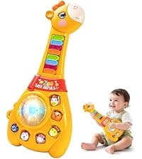 Marstone Toddler Toys for 1 2 Year Old Boys and Girls Gifts: Educational Elephant Slide with 4 Animal Cars Toys for Baby 12-18 Months, First Birthday Present Learning Push Truck Track Ages 1-2