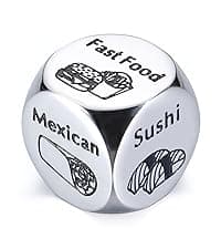 Him Her Couple Gifts for Boyfriend Girlfriend Food Decider 11th Anniversary Steel Date Night Gifts for Husband Wife for Wedding Christmas Valentines Birthday for Women Men