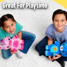 Ontel Star Belly Dream Lites, Stuffed Animal Night Light, Cuddly Blue Puppy - Projects Glowing Stars & Shapes in 6 Gentle Colors, As Seen on TV