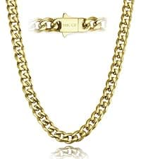 Christmas Gifts for Women 14K Plated Gold Necklace for Women Square Crystal Necklace with Snake Chain Gold Jewelry for Womens Birthday Gifts for Wife Birthstone Necklaces for Wife Jewelry for Girlfriend Gift for Anniversary Wedding Valentines Mother's Day