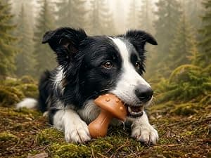 4 shapes and flavors: peanut butter, lamb, chicken, beef; long lasting chews for puppies and adult dogs, gift ready box FURBONE Flavored Nylon Dog Chew Toys 4 Pack, Bones for Small & Medium Dogs B0FQC6RNZM