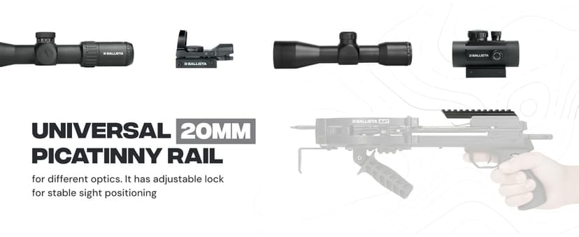 BALLISTA BAT Compound Mini Crossbow - Small Crossbow for Hunting, Fishing and Target - 300 FPS, 130 Lbs, 2.46 lbs