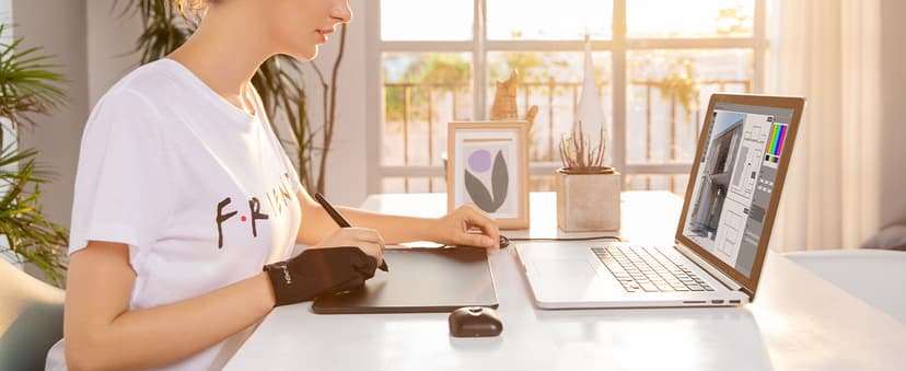 XPPen Updated Deco 01 V3 Drawing Tablet-16384 Levels of Pressure Battery-Free Stylus, 10x6 Inch OSU Graphic Tablet, 8 Hotkeys for Digital Art, Teaching, Gaming Drawing Pad for Chrome, PC, Mac, Android