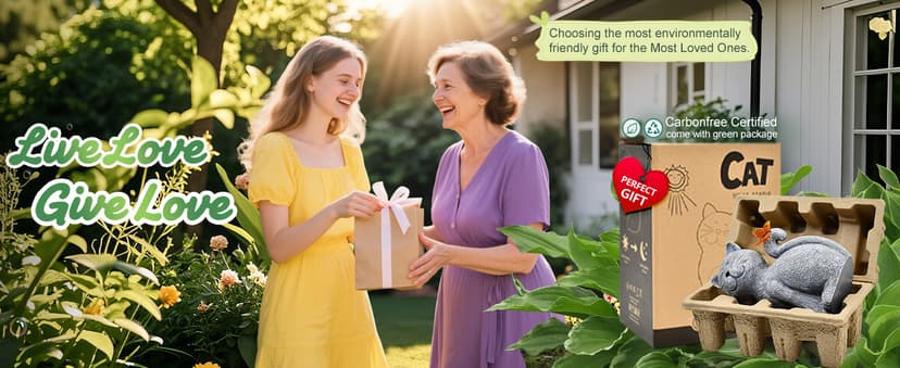 Nacome Solar Cat Outdoor Statues for Garden: Outside Decor with Butterfly Clearance for Yard Art Lawn Ornaments Porch Patio Balcony Home House - Birthday Gifts for Grandma Mom Women