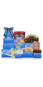 Ghirardelli Chocolate Gift Tower by Wine Country Gift Baskets Gift for Families College Students Appreciation and more