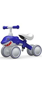 YGJT Baby Balance Bike Toys for 1 Year Old, Birthday Gifts for Boys and Girls, Silent Wheels & Non-Pedal Baby Walker Riding Toys for 10-36 Months Toddlers, Kids First Bike Gifts Spotty Dog B07RFLR3VY