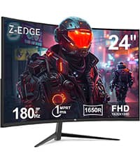 Z-Edge 32 inch Curved PC Gaming Monitor, FHD 1080P 240Hz Curved Monitor,1500R Computer Monitor, MPRT 1ms Monitor, FreeSync, Low Blue Light, UG32P 1X DP and 2X HDMI